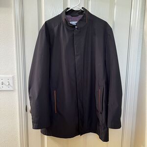 Robert Graham Black Lightweight Softshell Windbreaker Jacket Classic Fit Men 2XL